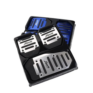 Ensemble de 3 couvre-pédales de voiture manuels en aluminium antidérapants, couvre-pédales de frein, d'embrayage et d'accélérateur, <span class=keywords><strong>kit</strong></span> universel pour pédales de voiture - Product Image 5