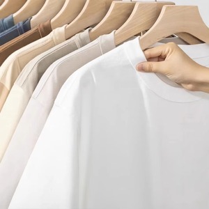 เสื้อยืดผู้ชายไซส์ใหญ่ สีขาว แฟชั่นฤดูร้อน แขนสั้น ทรงลำลอง ผ้าบาง น้ำหนัก 220 กรัม ผ้าถัก ปักลายตัวอักษร - Product Image 2