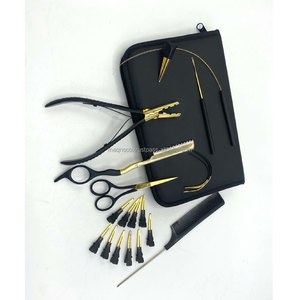 ชุดอุปกรณ์ต่อผมสีดำทองแบบขายส่ง ประกอบด้วยคีม - Product Image 3
