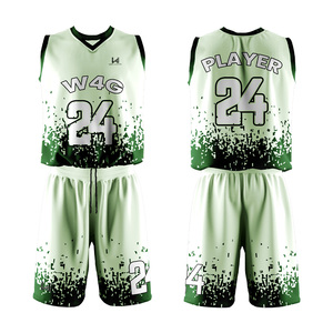 Conjunto de Camiseta y Pantalones Cortos de Baloncesto Personalizados para Adultos Unisex, Transpirables, con Estampado por Transferencia de Calor, 100% Poliéster, Uniformes de Entrenamiento para Equipos - Product Image 1