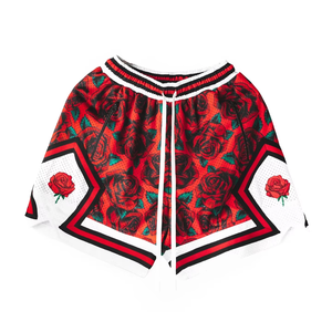 Shorts de basketball rétro authentiques pour hommes, personnalisés pour équipes universitaires, broderie 3D écologique, couleur unie, sur mesure - Product Image 1