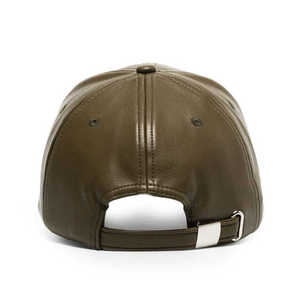 Casquette de baseball de haute qualité en cuir véritable pour homme, ajustable, en cuir de vachette véritable, casquette d'hiver - Product Image 6