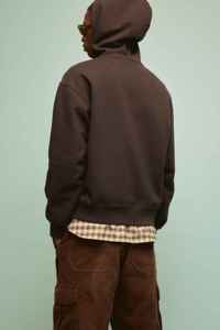 Sudadera con capucha de color personalizado con logo bordado y parches para hombre - Product Image 6