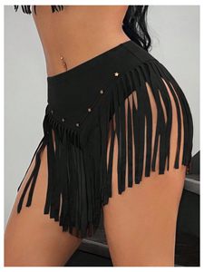 Falda de cuero con cintura elástica de moda urbana en venta, diseño propio personalizado, falda de cuero para mujer - Product Image 4