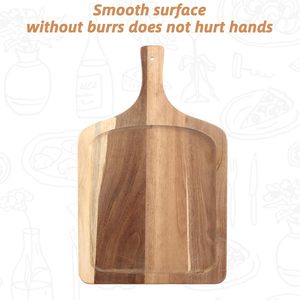 เขียงไม้เอนกประสงค์ ไม้กระถินณรงค์ สำหรับเสิร์ฟชีสและผลไม้ จาก Global Wholesale Export Supply - Product Image 5