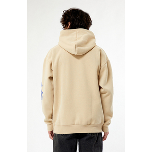 Sweat à capuche personnalisé avec impression en relief, fabrication OEM, en coton épais avec impression en relief durable, idéal pour les marques de vêtements à étiquette privée - Product Image 3