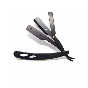 Nueva Navaja de Afeitar Negra de Estilo Japonés con Hoja Recta y Mango de Metal, Navajas de Afeitar Plegables para Hombre - Product Image 4