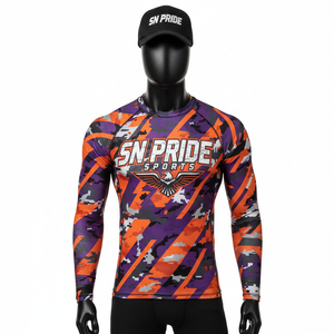 New Arrival Lightweight Breathable Eco-Friendly Unisex MMA Rash Guard Long Sleeve Quick Dry Customized Color/Logo High Quality - Product Image 1