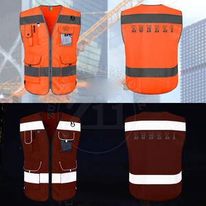 เสื้อกั๊กสะท้อนแสงคุณภาพสูง ราคาประหยัด ดีไซน์โดดเด่น ปลอดภัย สีพื้น กันน้ำ มาตรฐาน ANSI Class 1 ไฟ LED ระบายอากาศได้ดี - Product Image 2