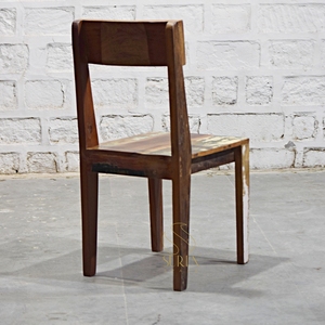 Chaise de restaurant en bois, chaise d'appoint personnalisée, chaise à dossier en bois massif pour hôtel, café, restaurant - Product Image 2