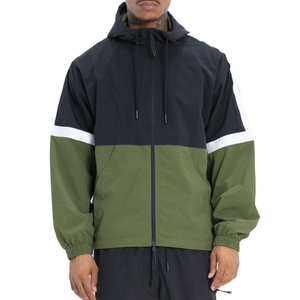 Ensemble survêtement coupe-vent surdimensionné pour homme, haute qualité, respirant, en nylon, avec fermeture éclair, imprimé, grandes tailles - Product Image 2