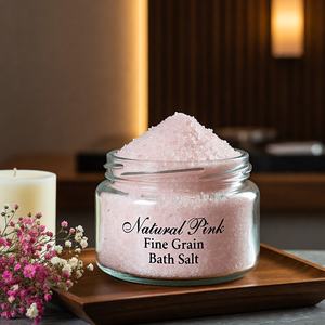 Sel de Bain Minéral Rose de l'Himalaya Naturel Écologique Sculpté Moderne Apaisant Relaxant Thérapie Spa Aromatique Détoxifiant pour la Peau - Product Image 4