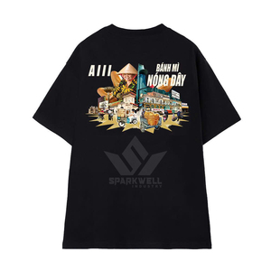Camiseta gótica personalizada para hombre con estampado de calavera, manga corta, cuello redondo, negra, 100% poliéster, corte regular, estilo urbano. - Product Image 2