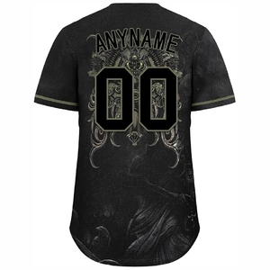 Maillot de baseball par sublimation, vêtement de sport haut de gamme avec impression intégrale et coupe confortable - Product Image 4