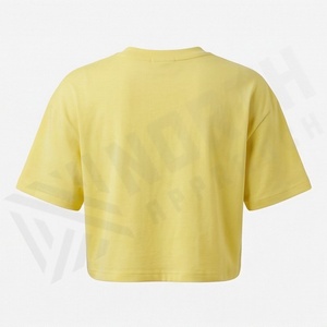 เสื้อครอปท็อปผู้หญิงผ้าฝ้ายสีสันตามสั่ง ทรงโอเวอร์ไซส์ สไตล์สตรีทแวร์ สำหรับออกกำลังกาย ฟิตเนส และกิจกรรมต่างๆ - Product Image 2