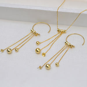 Juego de Pendientes Colgantes de Plata de Ley S925 Han, con 3 Cadenas, Gancho para Oreja, Collar con Colgante para Mujer, Accesorios de Joyería DIY, Bandeja para Perlas Vacías 1276 - Product Image 1