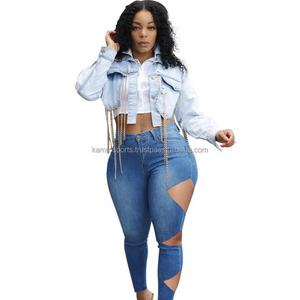 Venta caliente de alta calidad de las mujeres de cintura alta Slim Fit Jeans Nuevo Otoño/Invierno Pure Color Jeans Mujer White Zipper Jeans - Product Image 5