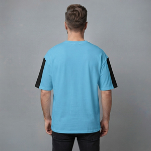 เสื้อยืดผู้ชาย OEM ผ้าฝ้าย 100% ทรงหลวม สวมใส่สบายสำหรับฤดูร้อน แบบสองสี พิมพ์โลโก้ตามสั่ง ระบายอากาศได้ดี รุ่นปี 2026 - Product Image 3