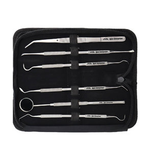 Kit d'étudiant en dentisterie, 6 pièces, ensemble d'outils d'hygiène dentaire en acier inoxydable, instruments professionnels de soins bucco-dentaires pour l'élimination de la plaque dentaire et du tartre - Product Image 4