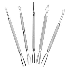 Morje Surgical Stainless Steel <b>Nail</b> Cuticle Pusher Set Reusable Double Head Manicure Tool <b>Kit</b> - Product Image 4