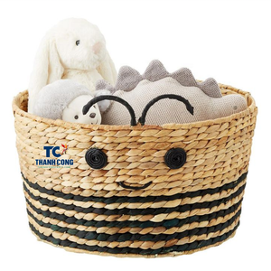 PANIER DE HYACINTHE D'EAU Magnifiquement Fabriqué, Thème Abeille, RANGEMENT DE JOUETS POUR ENFANTS Spacieux et Décoratif - Product Image 1