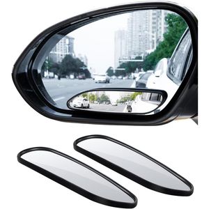5\" Wide Horizontal Viewing Angle <b>Car</b> Blind Spot <b>Mirror</b> with up and Down Adjustment Adhesive Side <b>Mirror</b> Can - Product Image 1