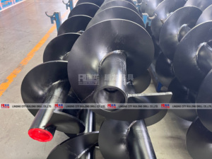 Tiges de forage en spirale filetées 480mm tuyau de tarière creux pour empilage de fondation - Product Image 2