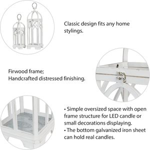 Faroles de Madera Rústicos de Calidad de Exportación India para Decoración del Hogar y Jardín, Portavelas - Product Image 2