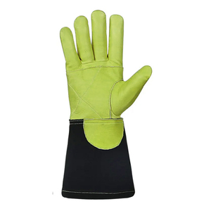 High Quality Double Layer Cowhide Leather Welding Work <b>Gloves</b> Low MOQ Multipurpose Hand Safety Welder Working <b>Gloves</b> - Product Image 6
