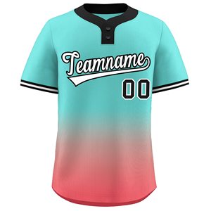 OEM Breathable Quick Dry Custom Baseball Jersey for <b>Men</b>-V-neck Top Custom Colors Logo 100% Polyester Heat-Transfer Printed - Product Image 1