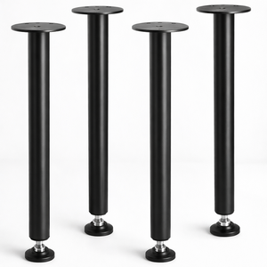 28" Metal Furniture Legs with Easy Installation OEM Vietnam Furniture legs Set of 4 for DIY, 1200 lbs Load Capacity EDPTBL025 - Product Image 2