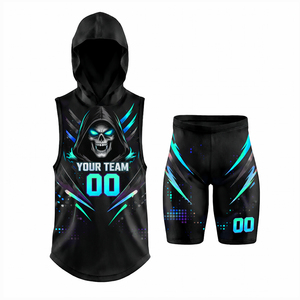 Ensemble de football 7v7 pour jeunes hommes, léger, respirant, 100% polyester, sublimé, personnalisé - Product Image 3