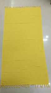 Plain <b>Beach</b> <b>Towel</b> Pareo Manufacturer Front side Polyester Cotton Scarf Back Side <b>Towel</b> 2-in-1 - Product Image 2