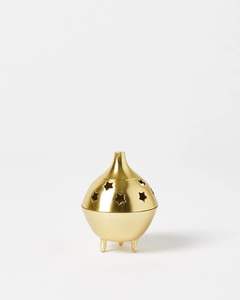 Quemador de incienso de latón al por mayor con diseño de estrella y elegancia sofisticada para una experiencia aromática tranquila - Product Image 3