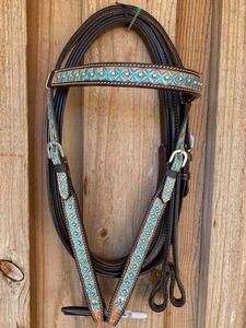 High Quality Leather Horse Bridle Riding <b>Equestrian</b> Horse Bridle Genuine Leather Horse Western Bridle - Product Image 2
