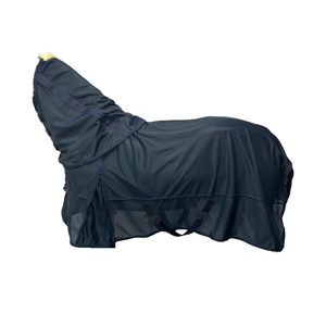 Couverture imperméable pour cheval avec grande protection de la queue, double fermeture poitrine, tissu Oxford 600D, utilisation extérieure toutes saisons - Product Image 2
