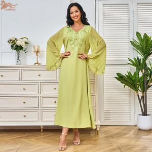 Abaya Ramadan Eid Dubaï Turquie, robe longue musulmane, vêtements islamiques, robes africaines pour femmes, robe musulmane, djellaba femme - Product Image 1