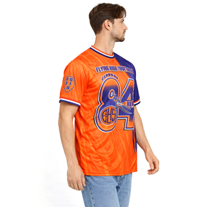 T-shirt graphique sportif pour homme, imprimé athlétique color block, décontracté, à manches courtes, respirant, vêtement d'été tendance - Product Image 3