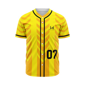 Custom Men's Full <b>Button</b> Baseball Jerseys Personalized Front Logo Player Name Team Name Custom Printed Short Sleeve Jerseys - Product Image 5