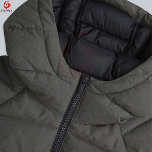 Chaqueta con Capucha Ligera para Hombre, Rellena de Algodón, Resistente al Viento y al Agua, Acolchada, con Cierre Completo, Informal, para Invierno y Actividades al Aire Libre - Product Image 4