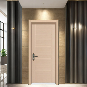 Meilleure qualité modèle 3D couleur personnalisée conception style moderne porte en contreplaqué et MDF OEM/ODM pour maison au Vietnam usine - Product Image 2
