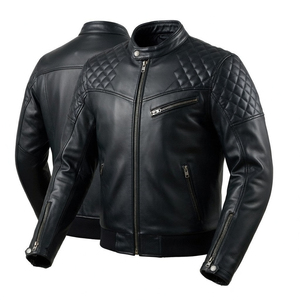 Vintage Brown Leather Field <b>Jacket</b> <b>Mens</b> Premium Casual Leather Coat Classic Utility Style Button Front Outerwear Fashion Travel - Product Image 4