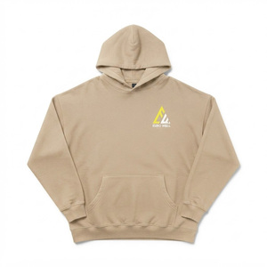 High Quality Wholesale Custom Blank <b>Men</b> Hoodie 100% Cotton Lined Heavyweight Fleece Regular Fit Plain Streetwear <b>Pullover</b> - Product Image 4