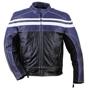 Chaqueta de Motocicleta HMB HMB-0412D de Invierno, Cuero Genuino de Vaca, Cierre de Cremallera a Prueba de Viento, Corte Regular para Hombre - Product Image 1