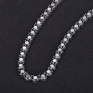 Collier Pendentif Personnalisé Unisexe en Argent de Qualité Supérieure, Plaqué Argent, Perle d'Eau de Mer, Forme Géométrique, Style Ethnique - Product Image 3