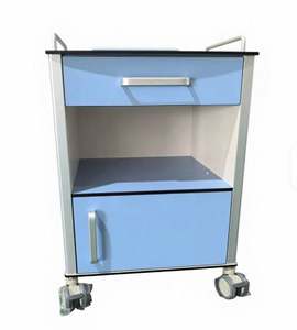 Table de chevet médicale en acier inoxydable Hitech et chariot médical à roulettes - Product Image 3