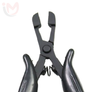 Pince à cheveux en acier inoxydable pour extensions de cheveux à la kératine, outil de retrait de la colle, pointe plate - Product Image 2