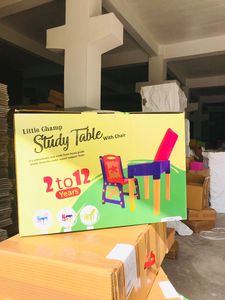 Ensemble table et chaises pliantes colorées en plastique Anax pour enfants, hauteur réglable, pour la maison, l'école et la chambre - Product Image 2