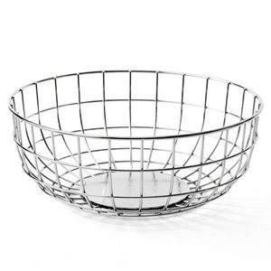 Moderna Cesta para Frutas de Acero Inoxidable para la Encimera de la Cocina con Elegante Acabado Metálico de Alambre Abierto, Resistente al Óxido - Product Image 5