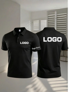 Custom Printed <b>White</b> Men's Cotton <b>Polo</b> Shirt Breathable Work Fashion Uniform Silk Screen Printed ODM Service Oeko-Tex Certified - Product Image 3